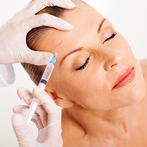 Woman receiving Botox in Haverhill
