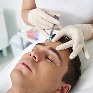 Man receiving Botox in Haverhill