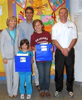 Group of kids with awards