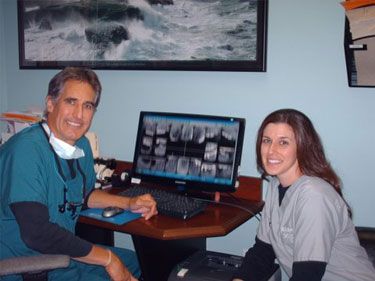Meagan working with patients