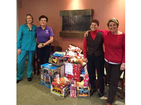 Team members helping out at Emmaus House