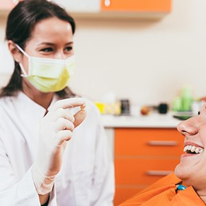 patient after tooth extractions in Haverhill