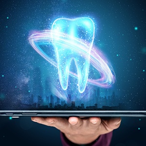 Woman getting X-rays