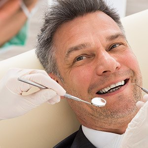 Man receiving root canal therapy